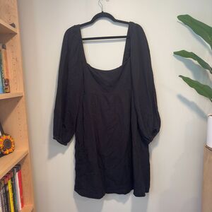 J.Crew Gauze Mini Dress – Black (XL)